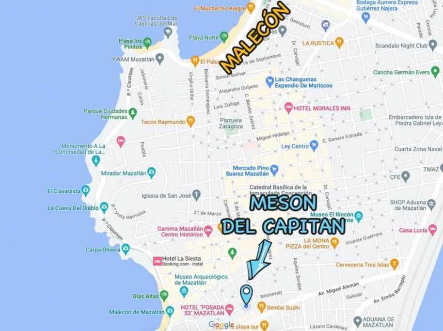 Meson Del Capitán 10 Depa En El Centro! * Mazatlán